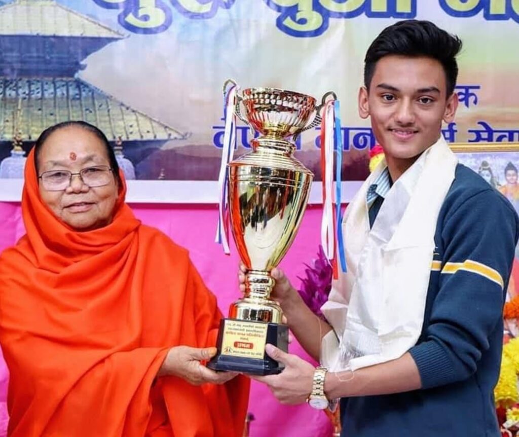 Winner of national level poem competition